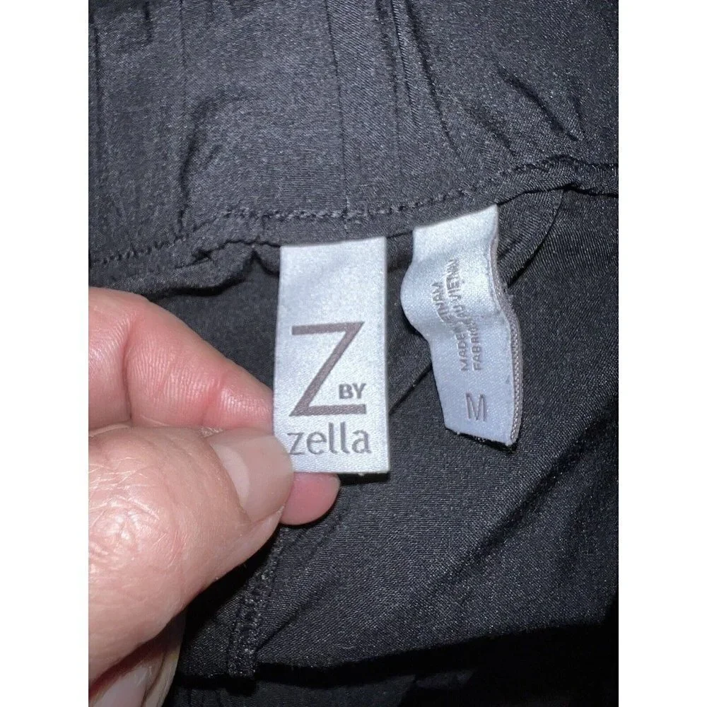 Z BY ZELLA Black Lightweight Cropped Elastic Waist Jogger Pants M